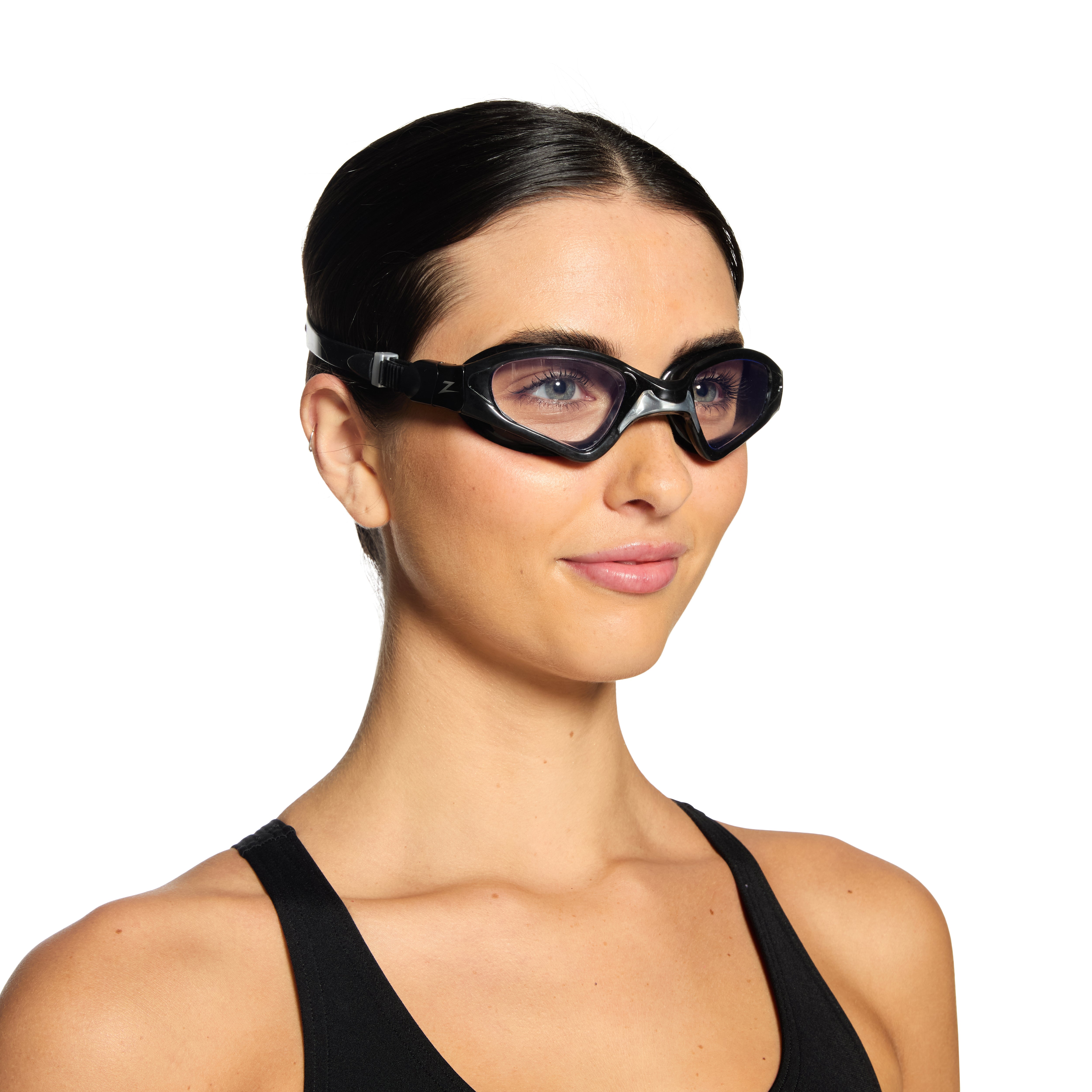 Óculos de Natação Zoggs Spectra Lente Transparente - Preto