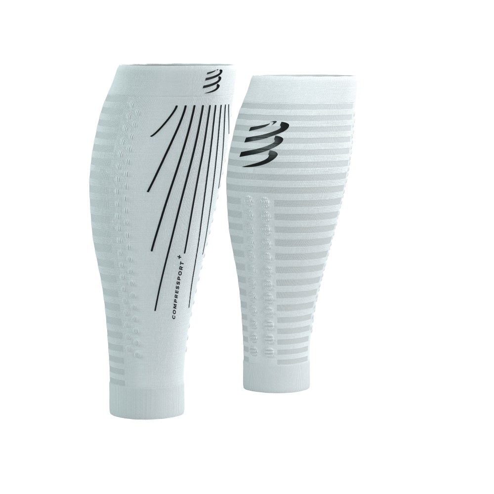 Canelito De Compressão Compressport R2 Aero - branco com preto