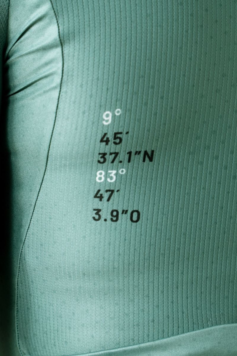 Camisa de ciclismo ML masc Safetti Semplicitá Cadet Blue
