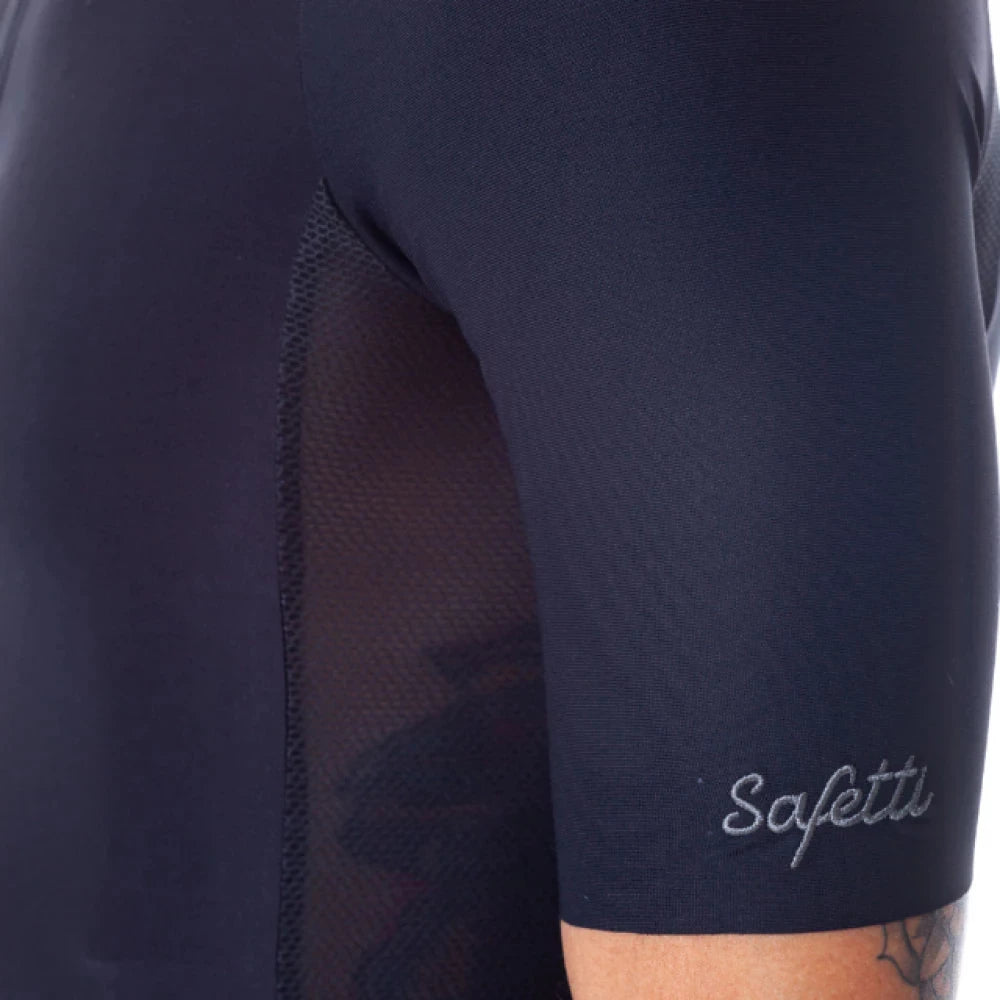 Camisa de ciclismo masc Safetti Verona Nero