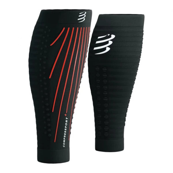 Canelito De Compressão Compressport R2 Aero - preto com vermelho