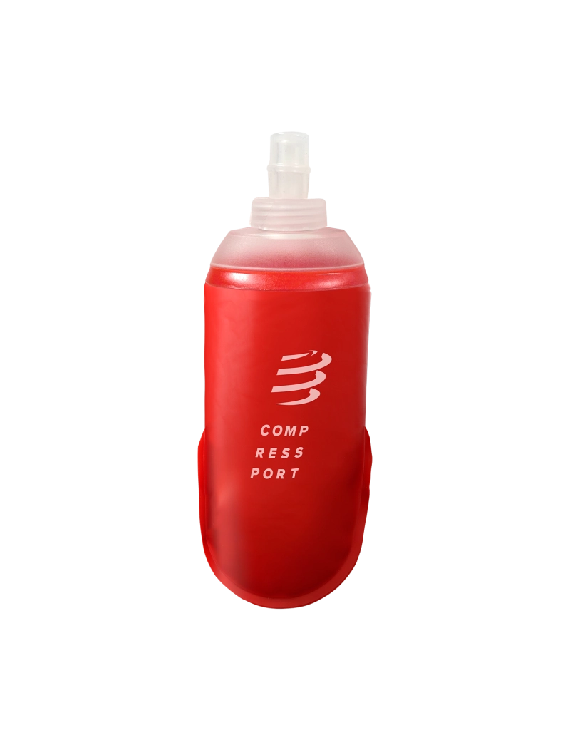 Garrafa de Silicone ErgoFlask Compressport Vermelha - 300ml