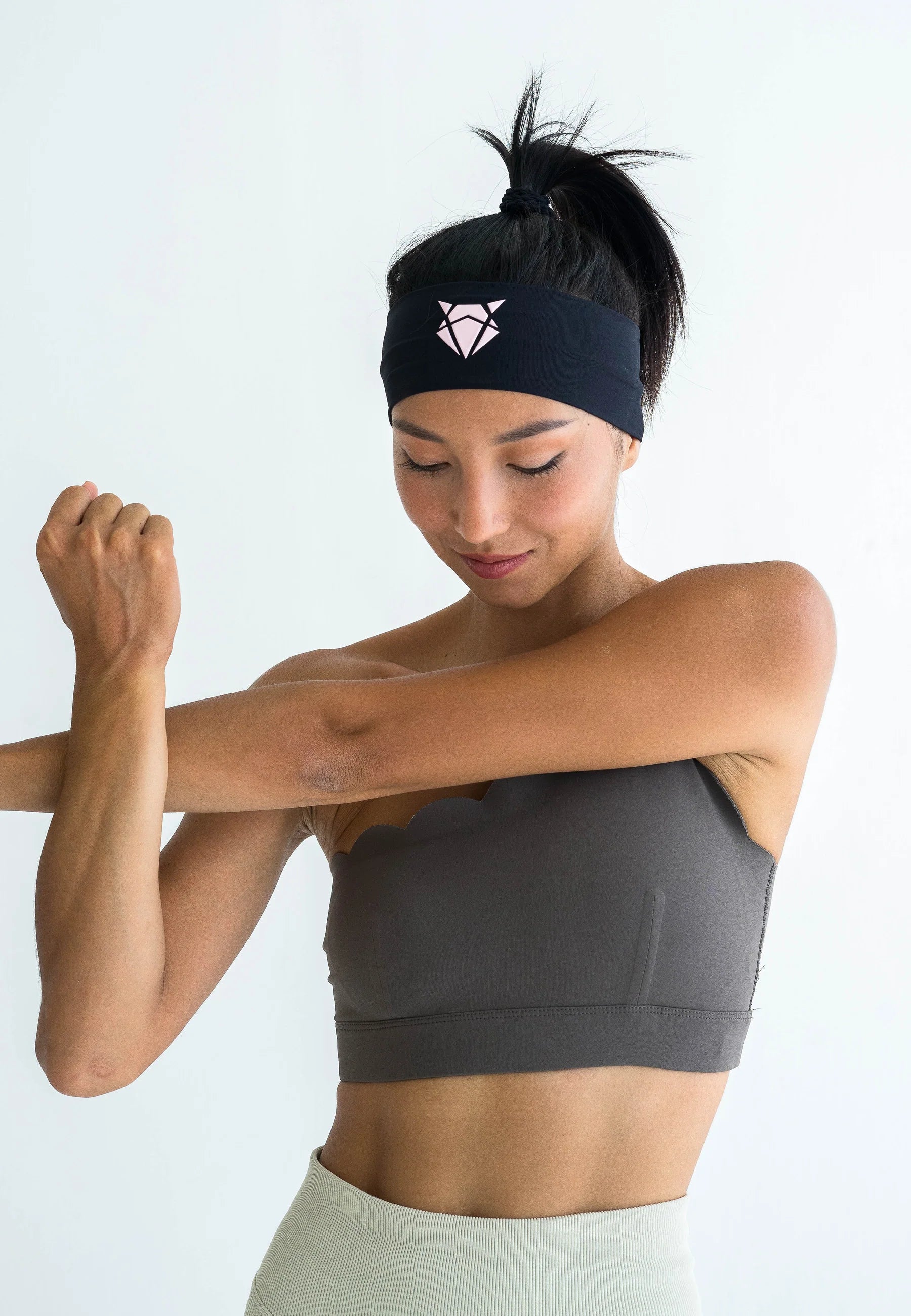 Incylence Headband V1 Fina - Black Light Pink