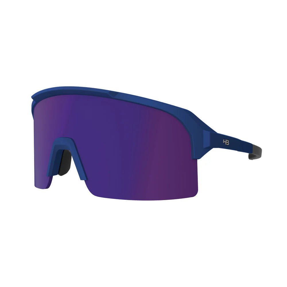 Óculos De Sol HB Edge Matte Solid Royal Blue / Blue Chrome