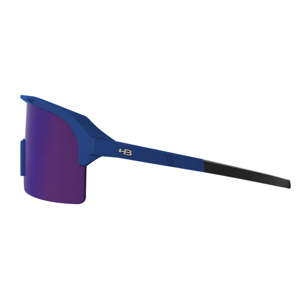 Óculos De Sol HB Edge Matte Solid Royal Blue / Blue Chrome