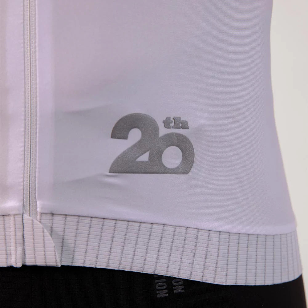 Camisa de ciclismo ML masc Safetti Essential White