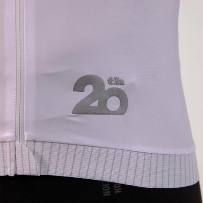 Camisa de ciclismo ML masc Safetti Essential White