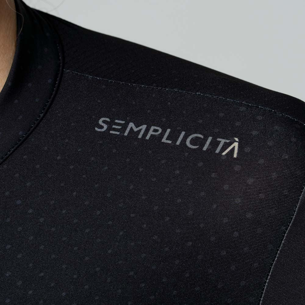 Camisa de ciclismo fem Safetti Semplicitá Nero