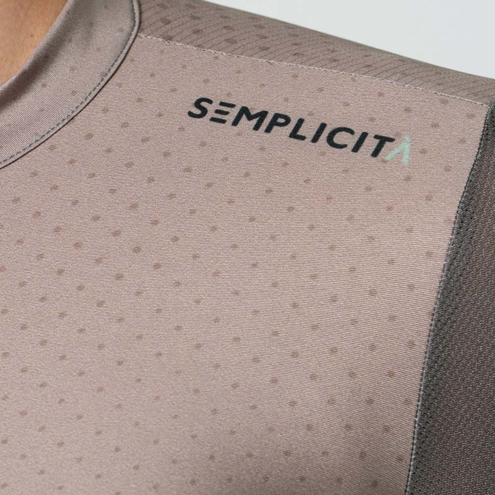 Camisa de ciclismo fem Safetti Semplicitá Avelã