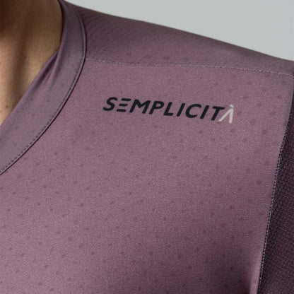 Camisa de ciclismo fem Safetti Semplicitá Berrymilk