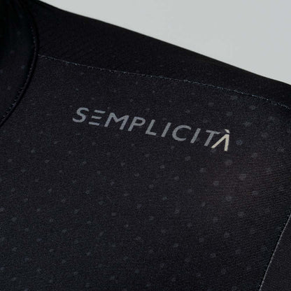 Camisa de ciclismo masc Safetti Semplicitá Nero