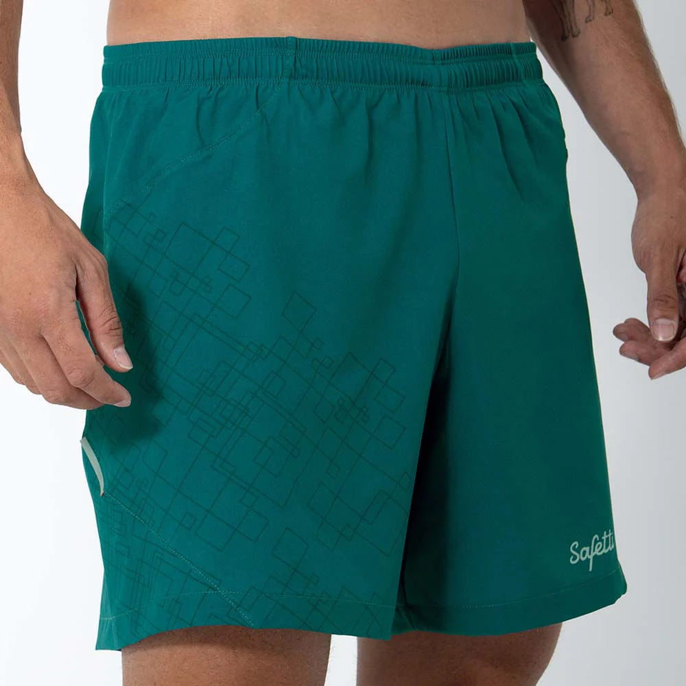 Short de Corrida masc Safetti Venturi Light Teal