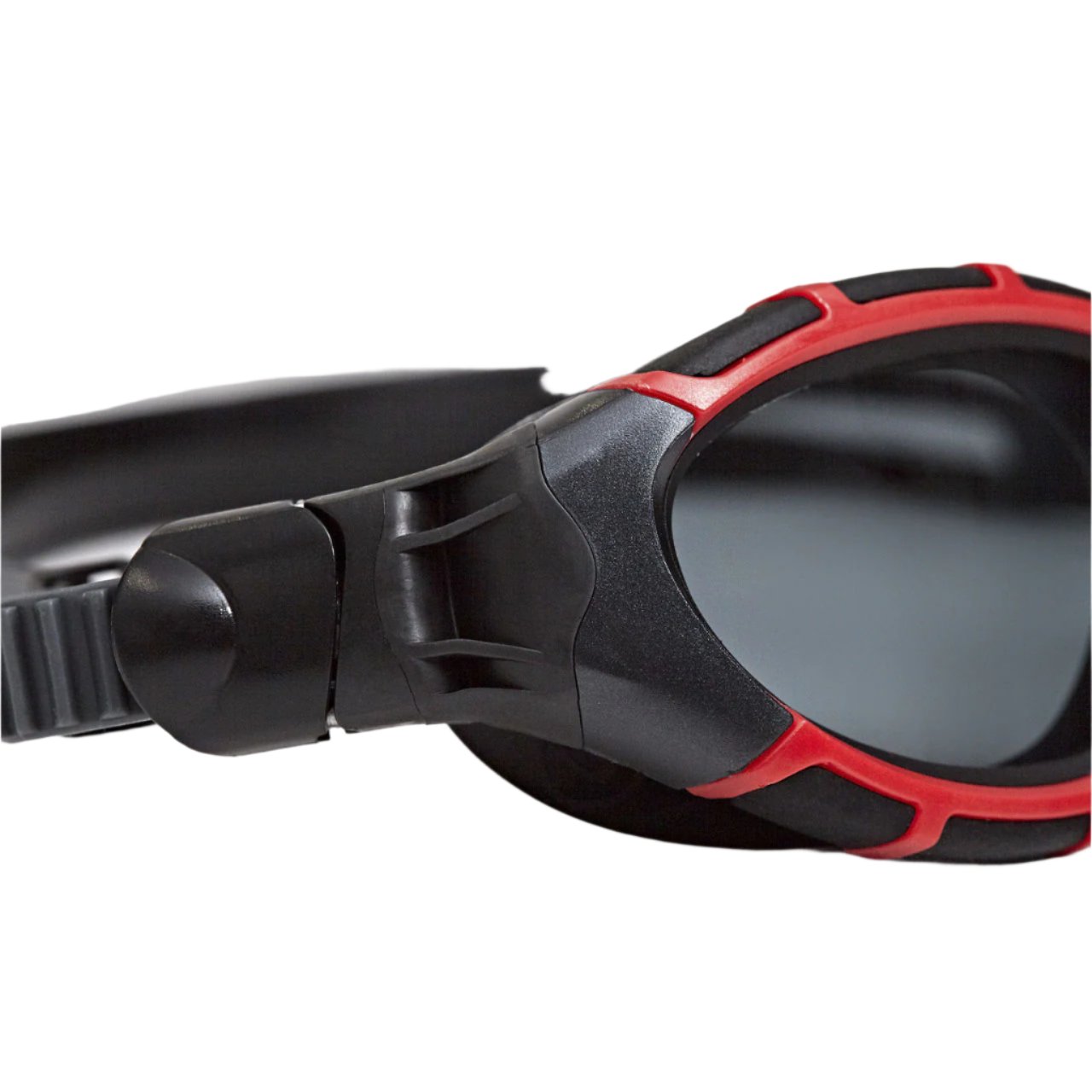 Óculos de Natação Zoggs Predator Flex Lente Polarizada Fumê - Preto e Vermelho