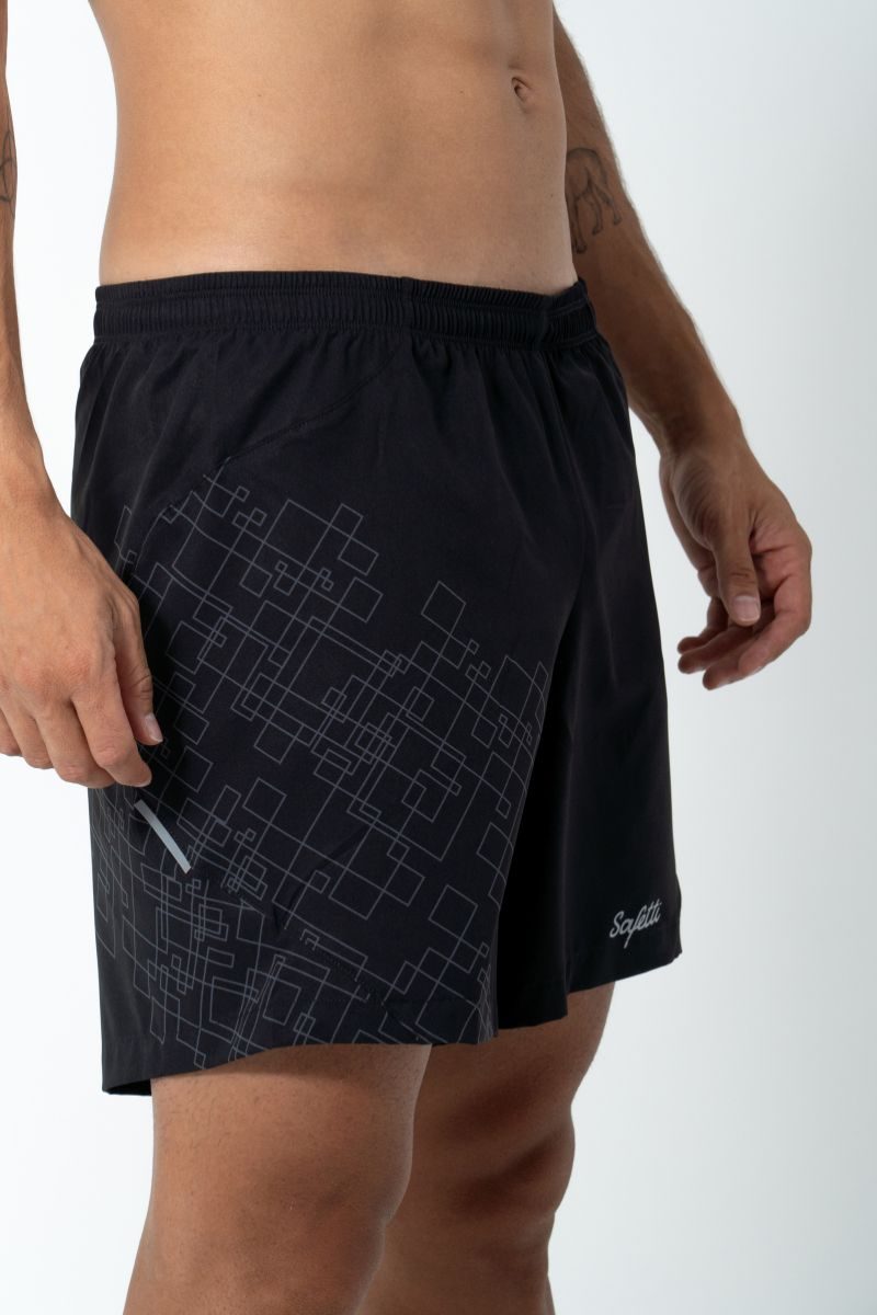 Short de Corrida masc Safetti Venturi Light Nero