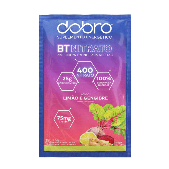 Dobro BT Nitrato Sachê - Limão e Gengibre com Cafeína