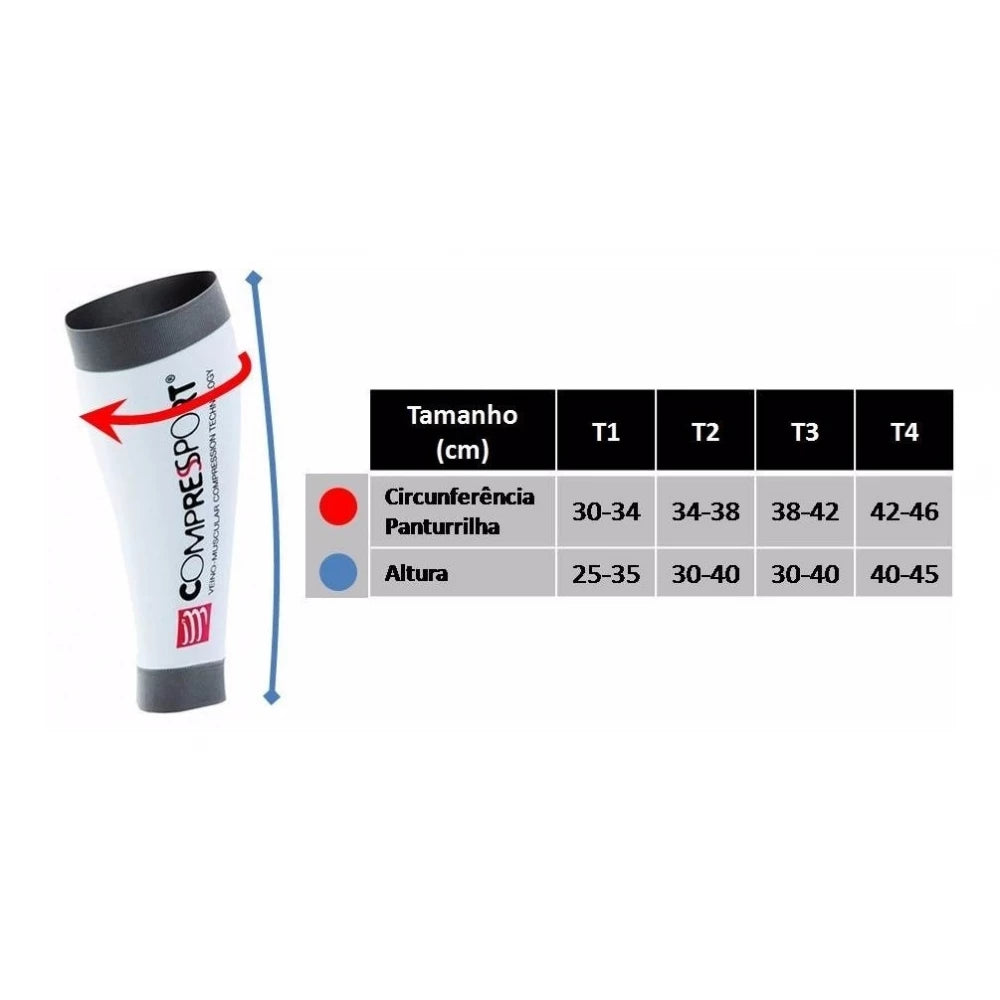 Canelito De Compressão Compressport R2 3.0 - Branco