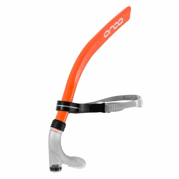 Snorkel frontal para natação Orca - laranja