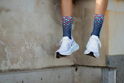 Incylence Running Crystals Navy Cyan Inferno