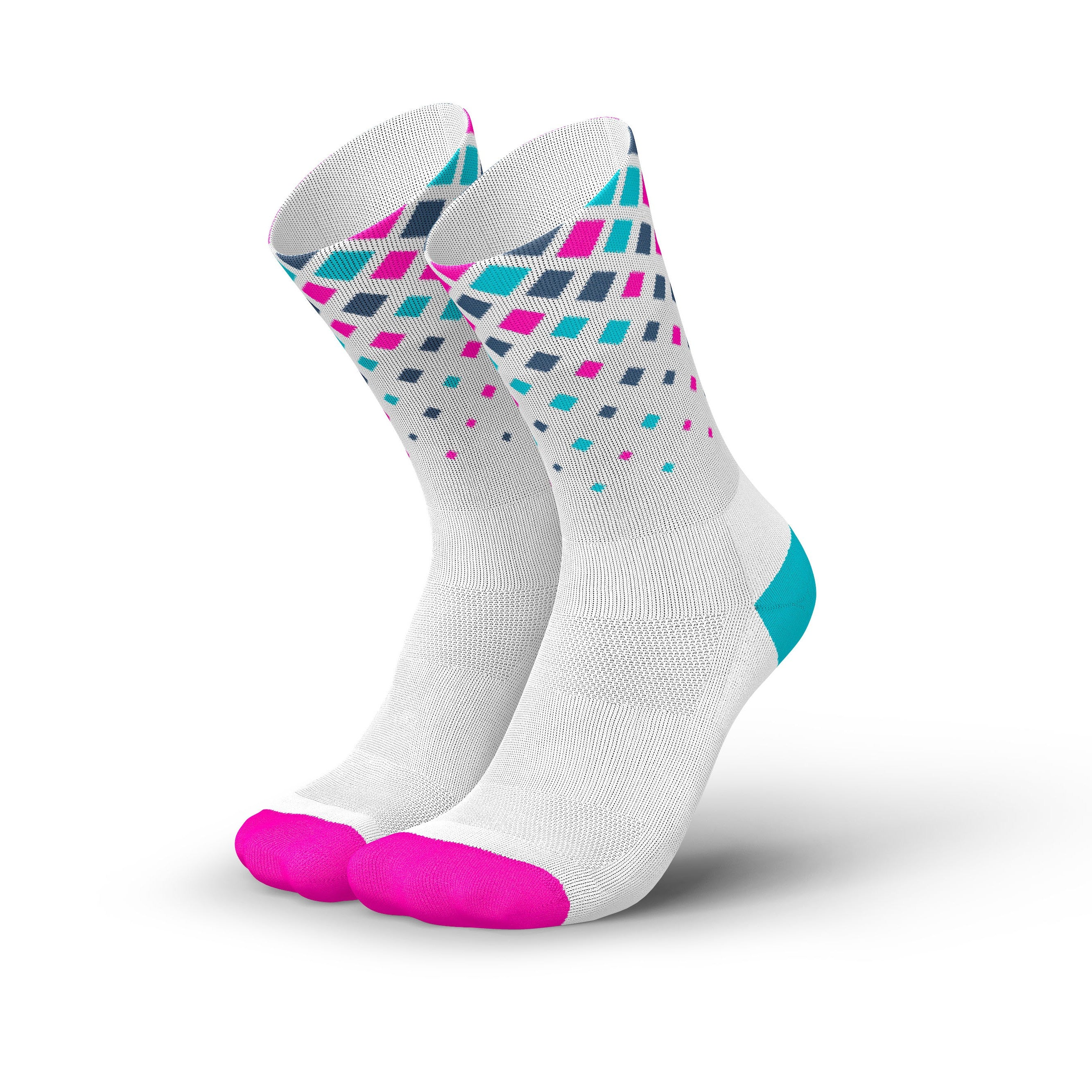 Incylence Running Crystals White Pink Cyan