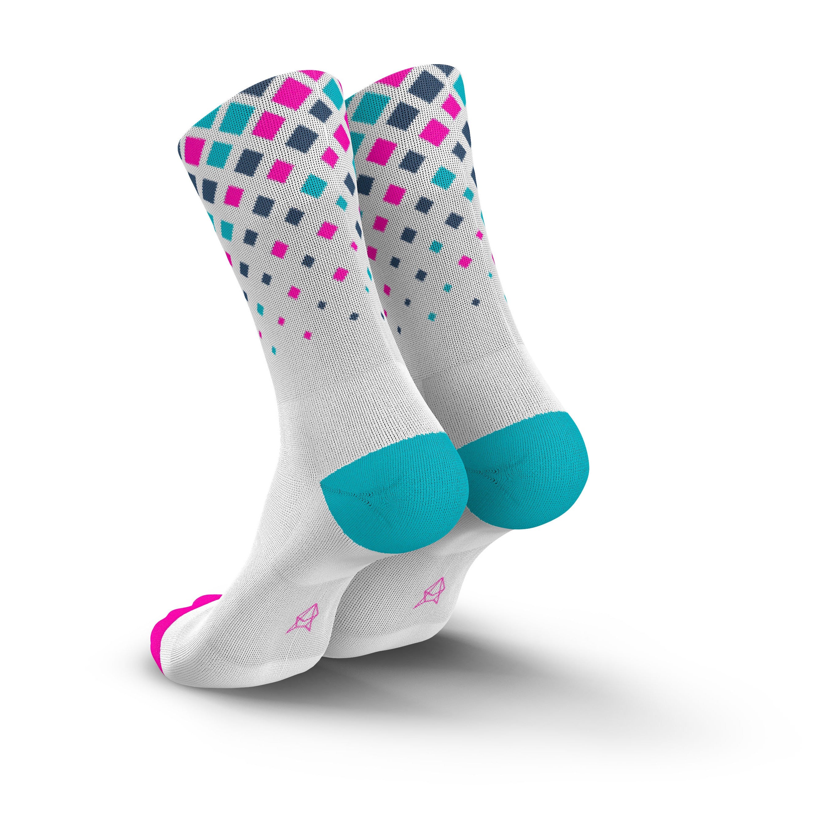 Incylence Running Crystals White Pink Cyan