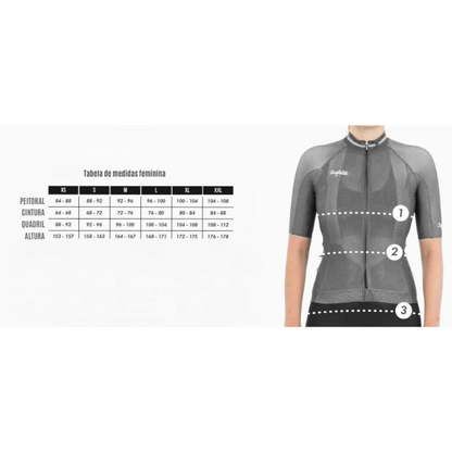 Camisa de ciclismo fem Safetti Semplicitá Avelã