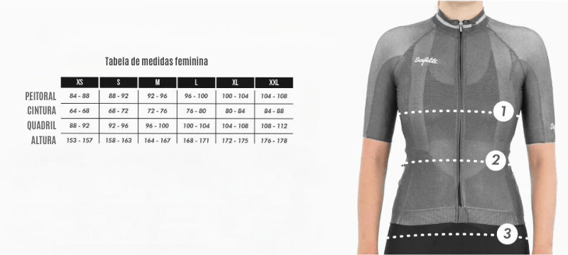 Camisa de ciclismo fem ML Safetti Semplicitá Avelã