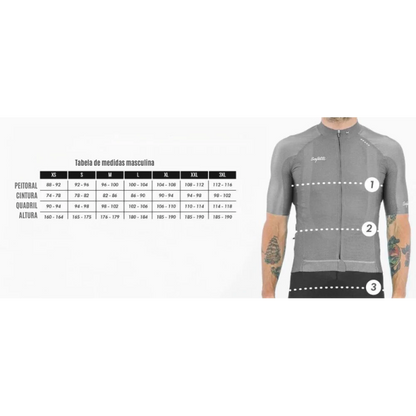 Camisa de ciclismo masc Safetti Cadence Fluent