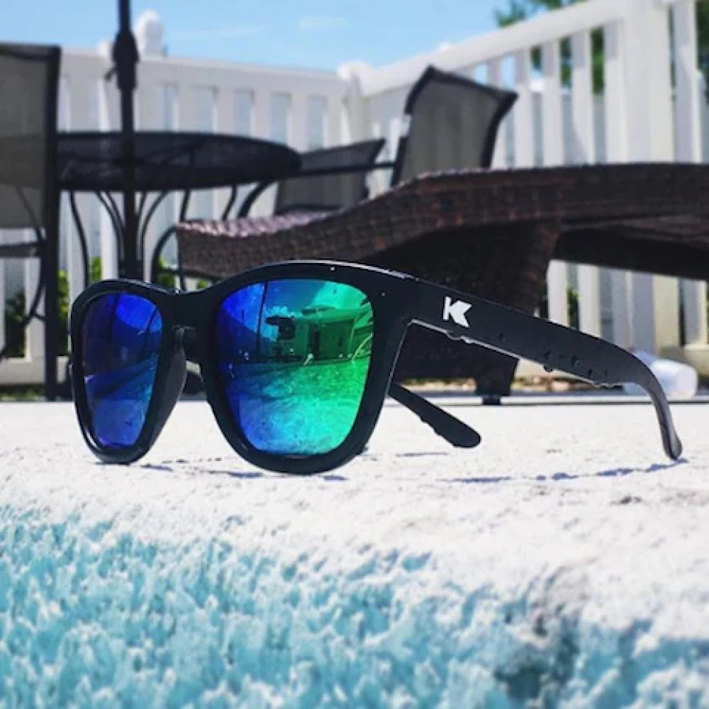 Óculos de Sol Knockaround Premiums - Black / Green Moonshine