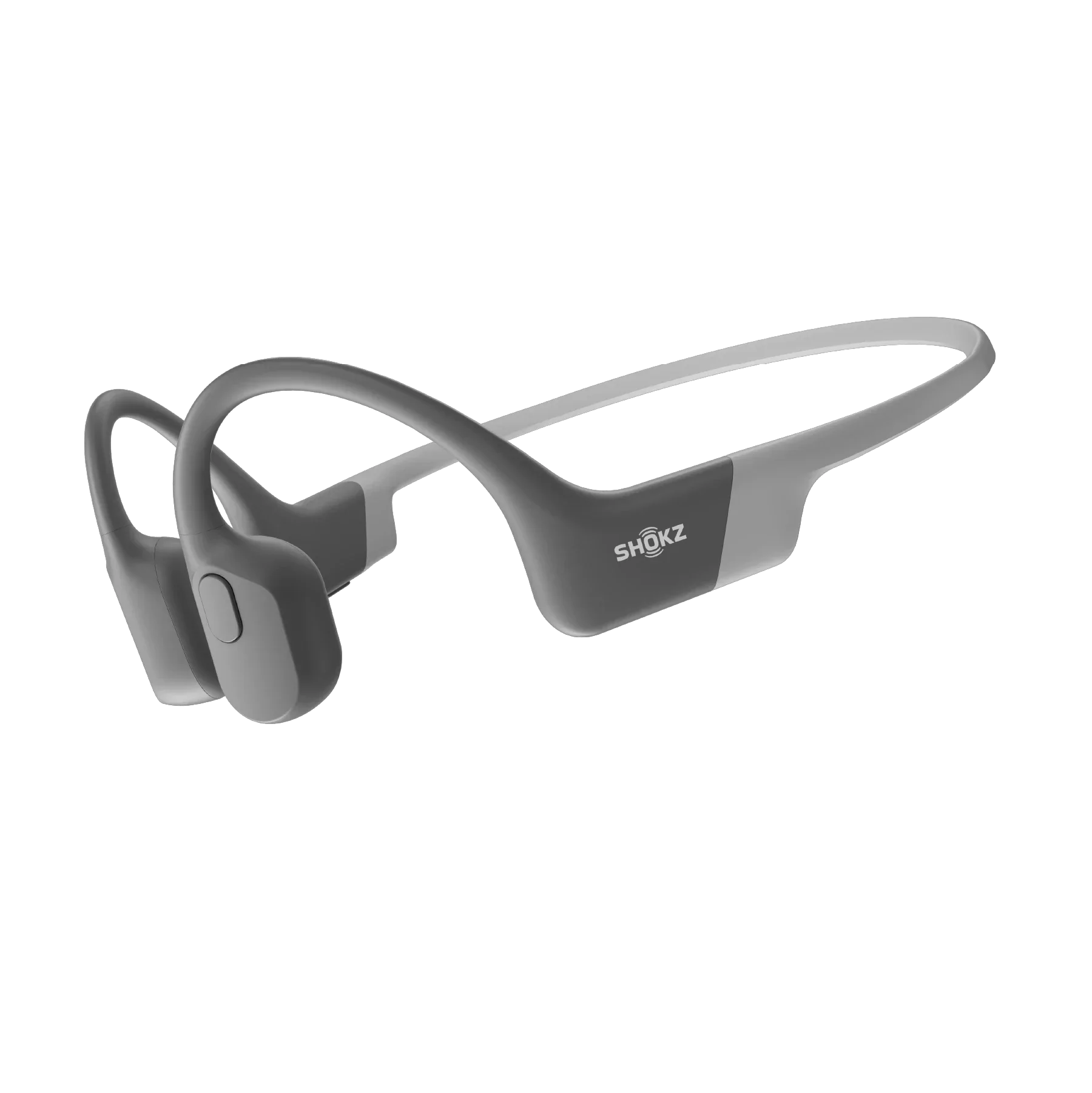 Fone de condução óssea Shokz Openrun - Cinza