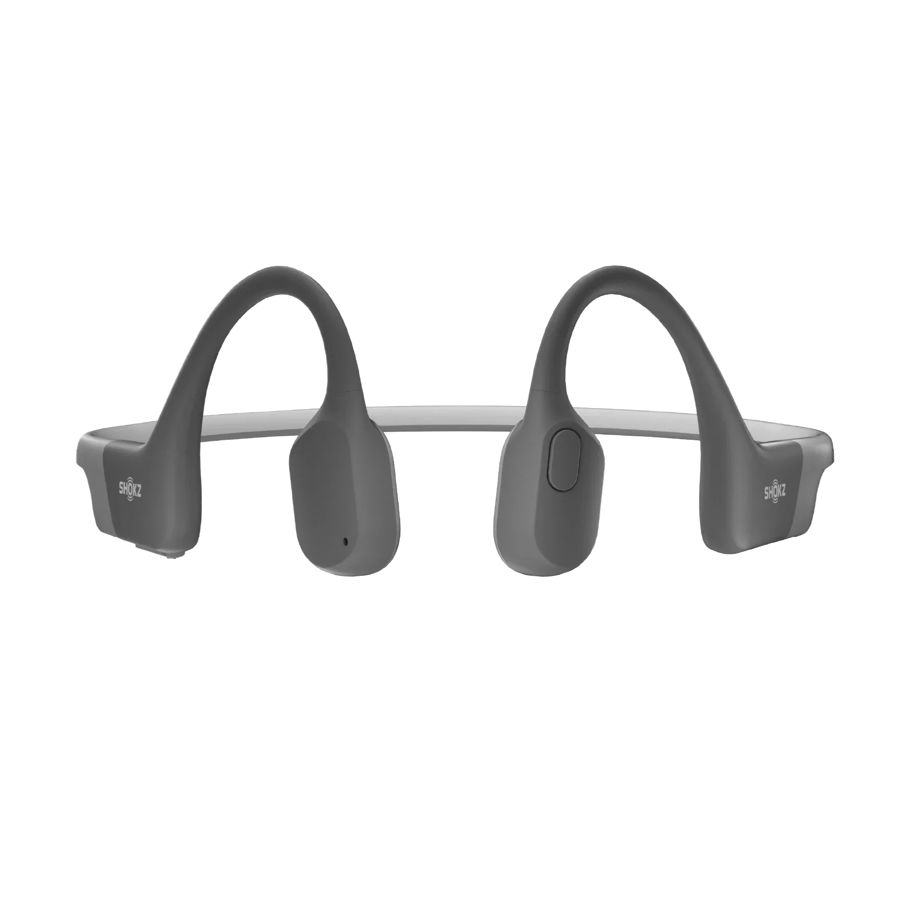 Fone de condução óssea Shokz Openrun - Cinza