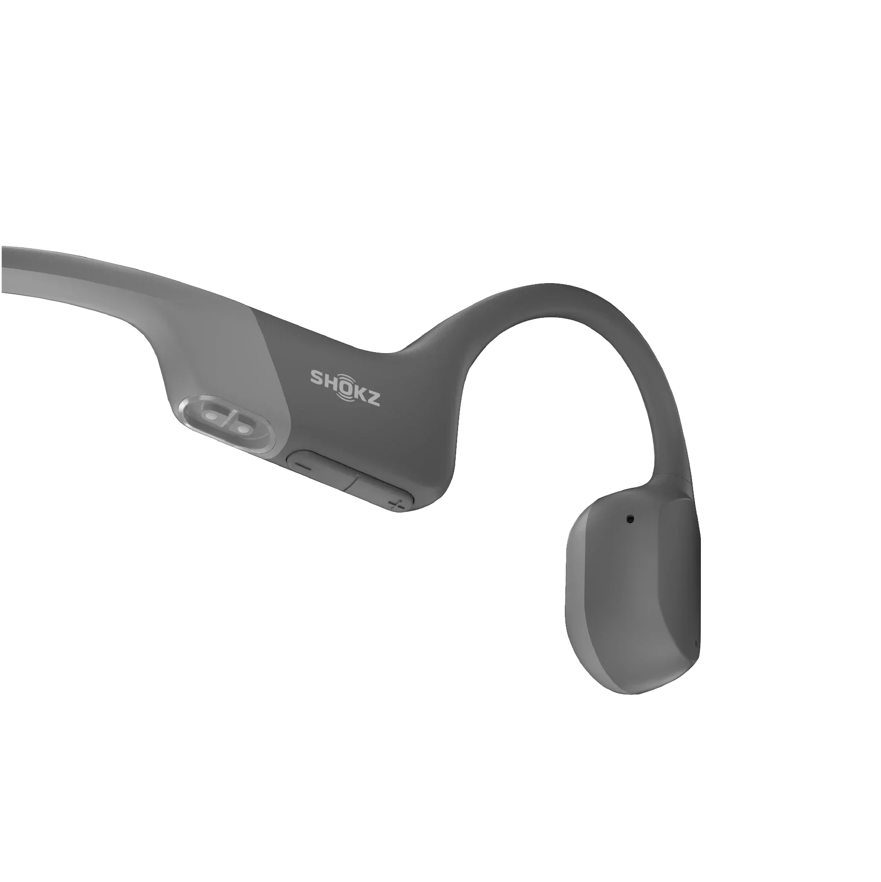 Fone de condução óssea Shokz Openrun - Cinza