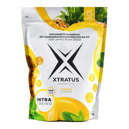 Xtratus Intratreino em Pó com Carboidratos e Eletrólitos Abacaxi com Hortelã - 1kg