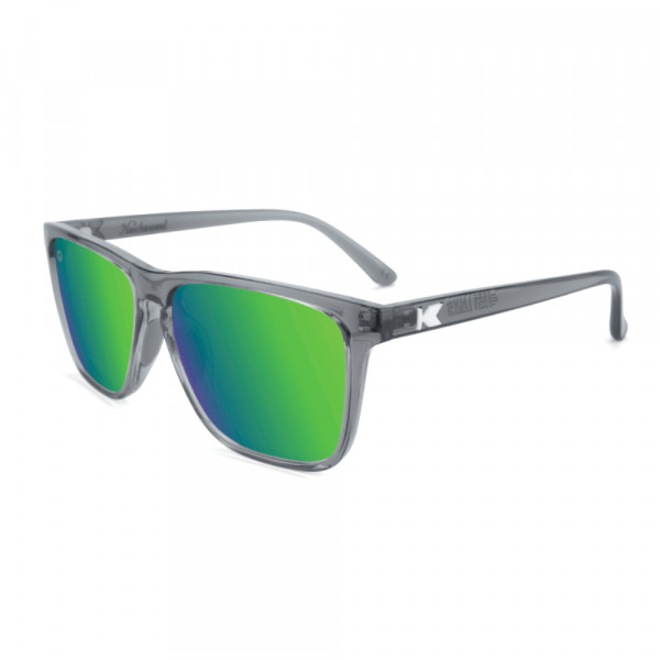 Óculos de Sol Knockaround Fast Lanes Sport - Clear Grey / Green Moonshine